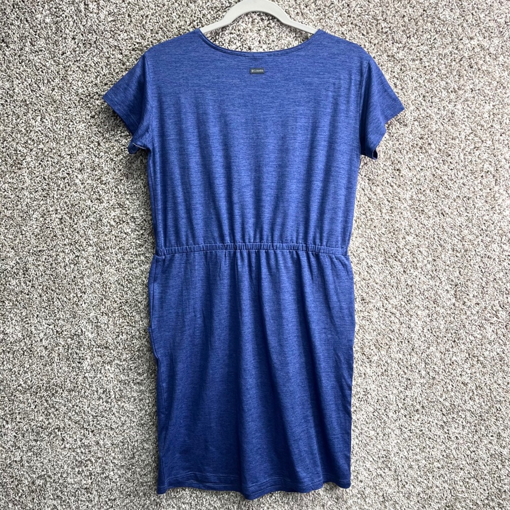 Columbia Dress Women's Small Pacific Haze Blue Heathered Elastic Waist Athletic - Picture 5 of 6